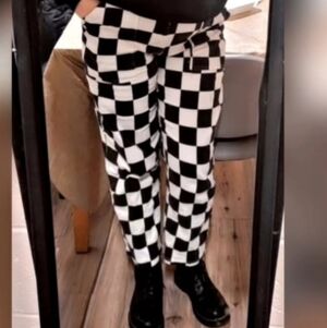 P&Co Checkerboard Black & White Pants